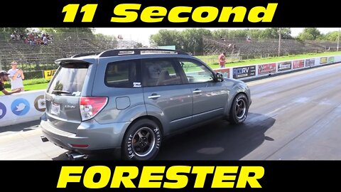11 Second Subaru FORESTER Drag Racing at IFO