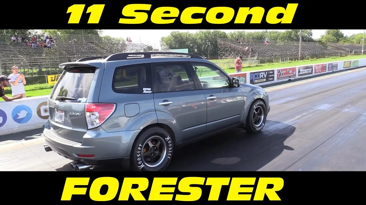 11 Second Subaru FORESTER Drag Racing at IFO