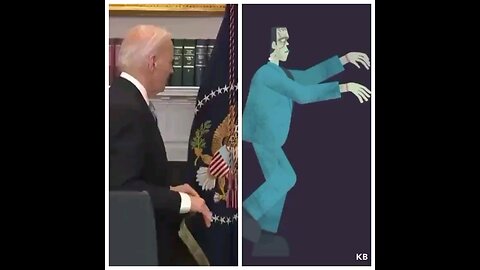 Frankenstein walking our of briefing room