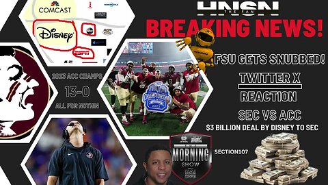 HNSN's TWITTER X REACTION: FSU GETS SNUBBED! SEC VS ACC TV DEALS