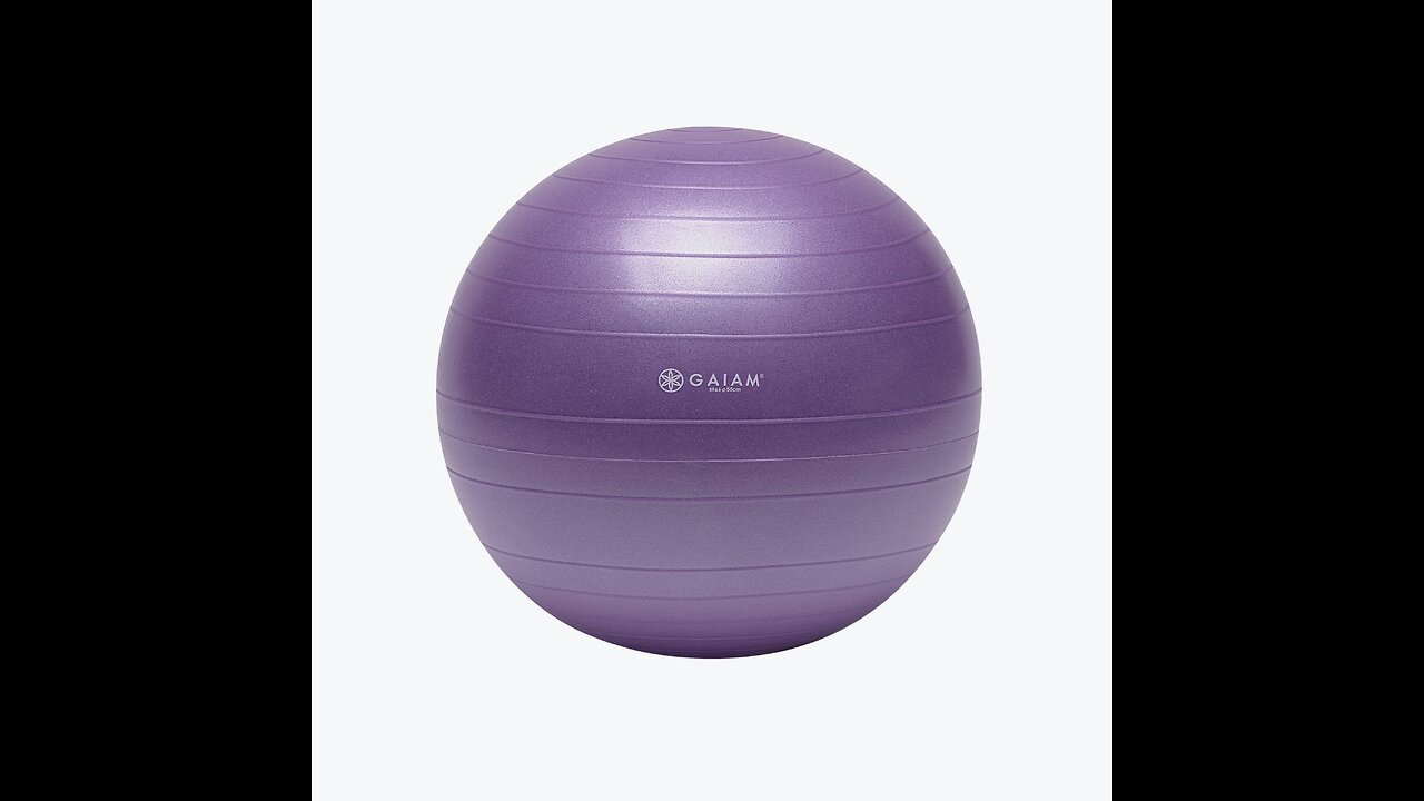 Gaiam Yoga Ball Inflatable Stability Ring Exercise Ball Holder - Turn Your Balance Ball into Of...