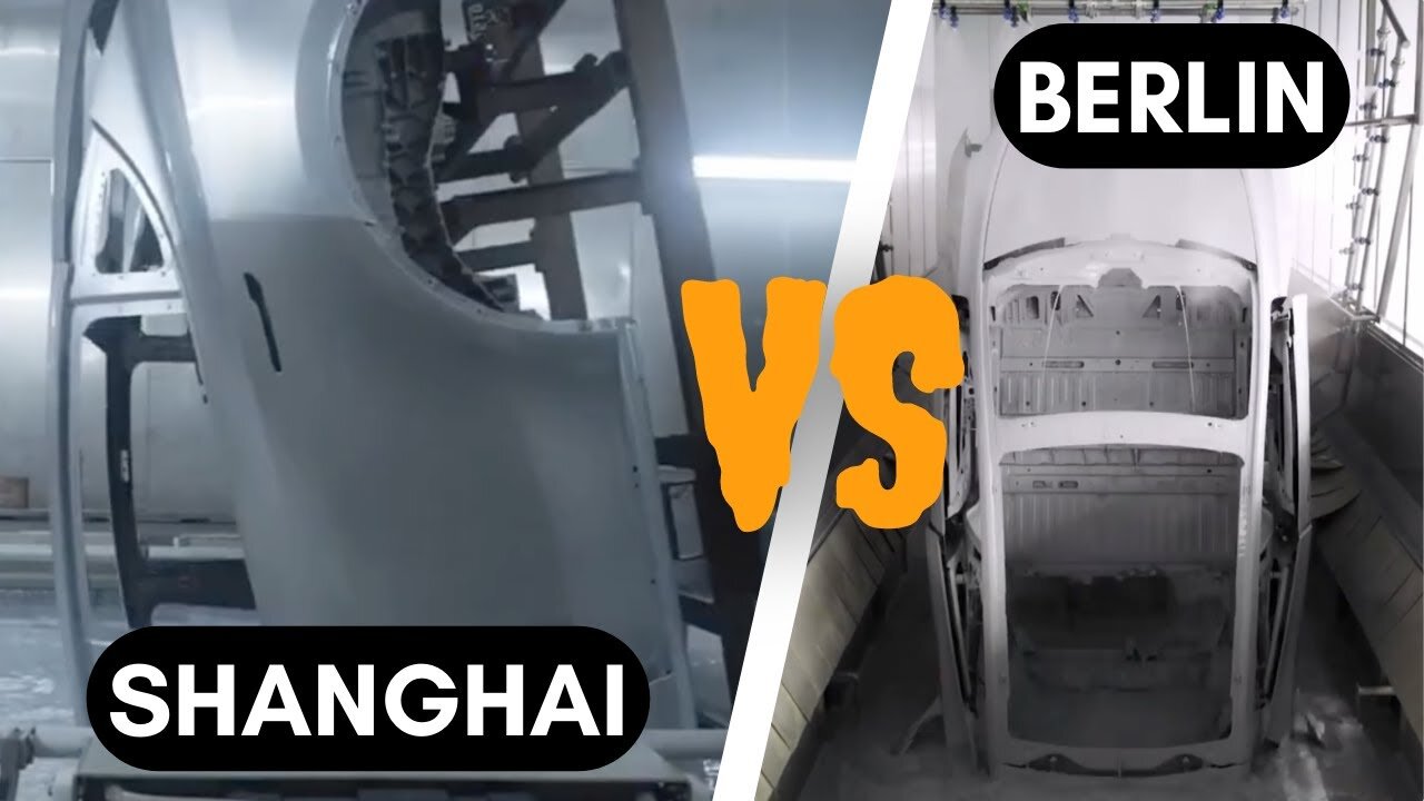 TESLA Berlin vs TESLA Shanghai PaintShop | Who Wins?