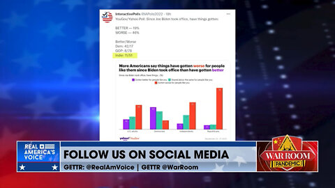 “Almost a 5:1 ratio against Biden among independents.” - Steve Cortes