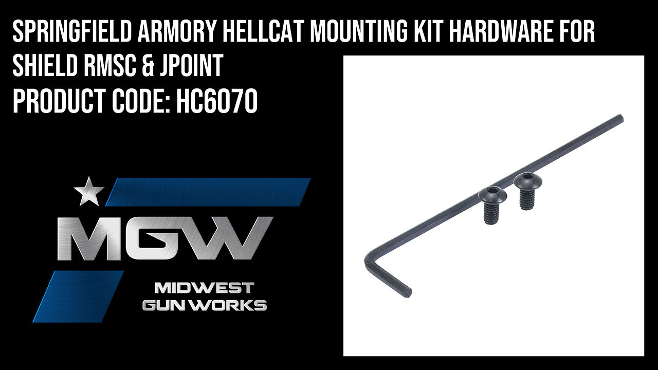 Springfield Armory Hellcat Mounting Kit Hardware for Shield RMSc & JPOINT - HC6070