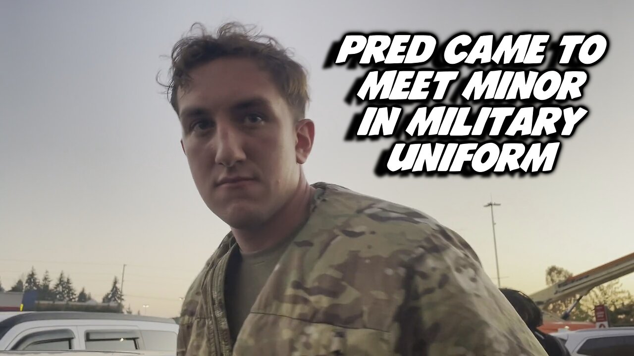 A eager man in uniform Wiley (active duty army) comes to meet a minor FT. PCI