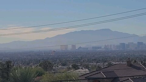 Did you see the hazy Las Vegas skies today? Check this out! 12.04.2024 #nfr #follow #lasvegas #fyp