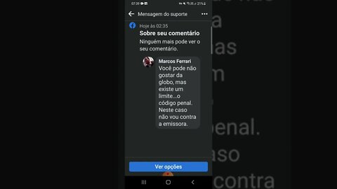 Punido no facebook por ser justo no caso globo ser atacada por um homem que tacou pedra