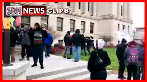 BLM Sits Outside of the Kenosha Courthouse During the First Day of Deliberations - 5056