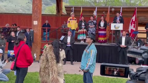 Trudeau squirms and tells Indigenous protesters shouting over his speech "sorry for your anger"