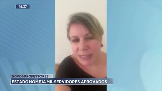 Novos professores! Estado nomeia mil servidores aprovados