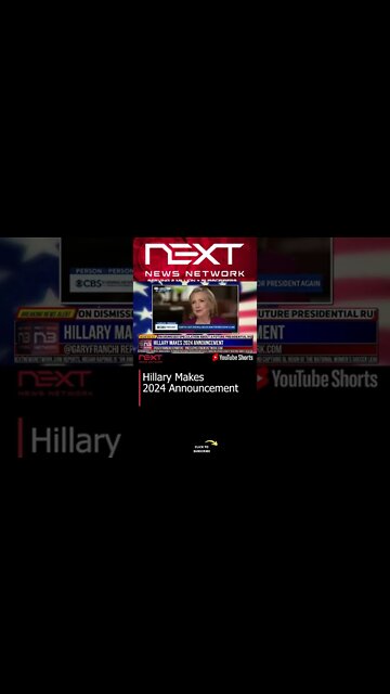 Hillary Makes 2024 Announcement #shorts