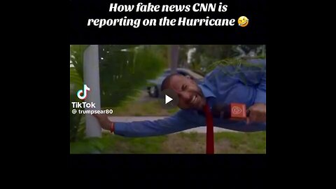 How fake news CNN covers a hurricane.