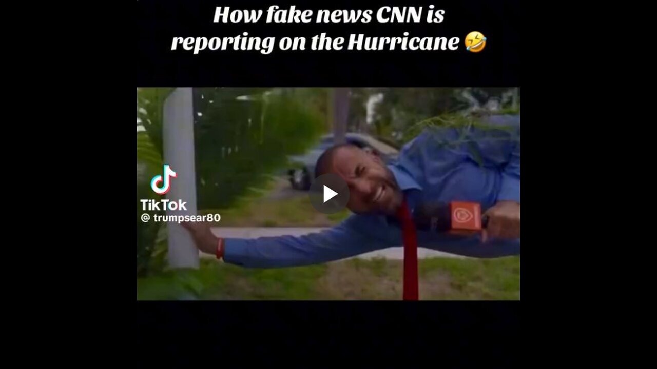 How fake news CNN covers a hurricane.