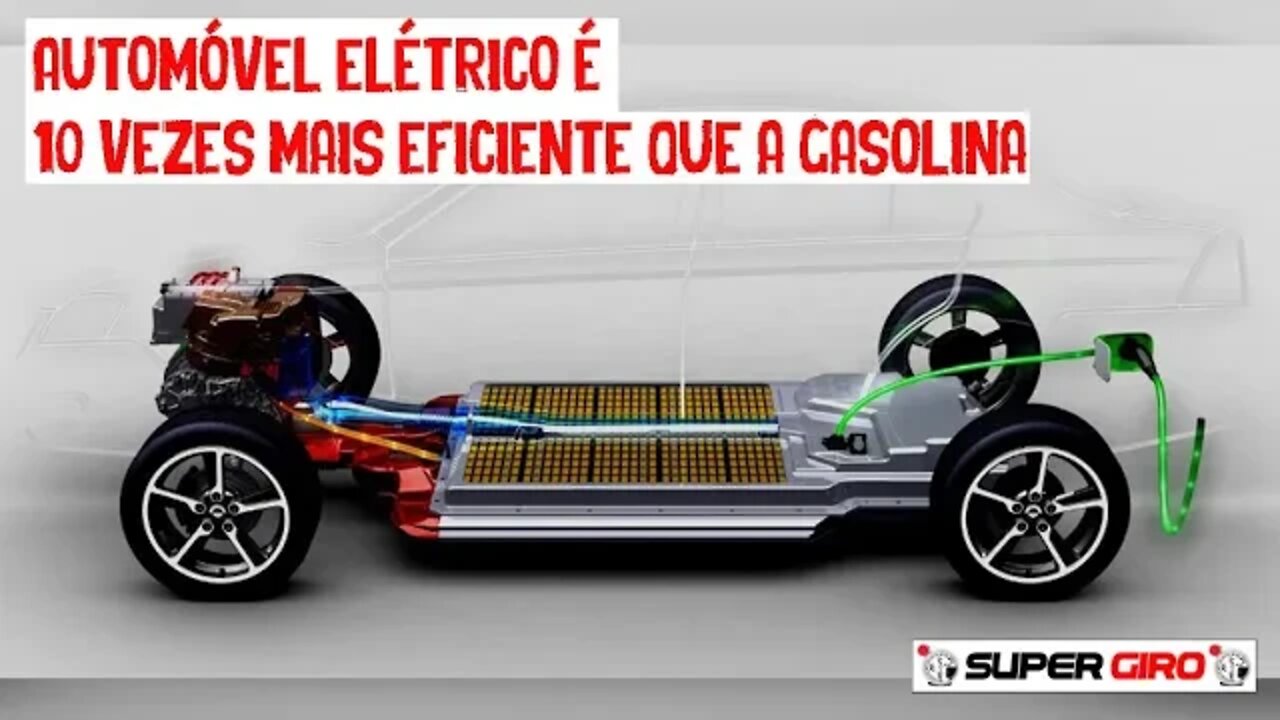 Automóvel elétrico é mais eficiente que a gasolina? #CANALSUPERGIRO