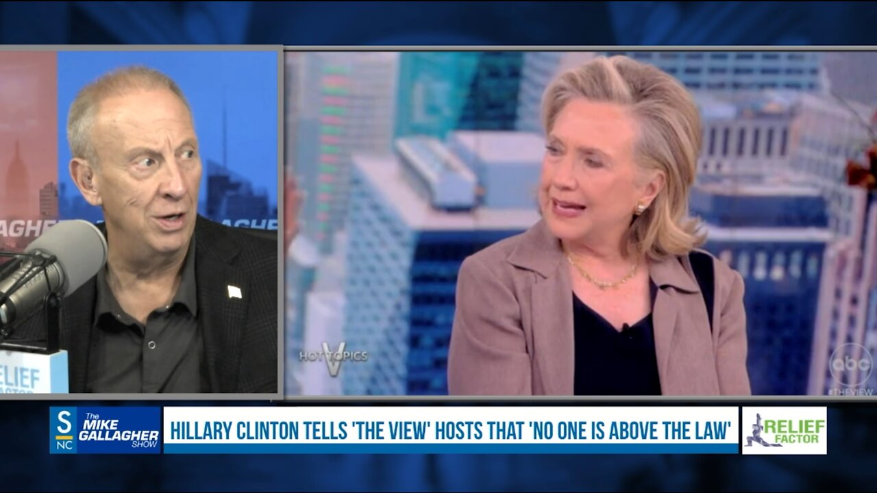 Hillary Clinton stated that "no one is above the law" in her appearance on The View