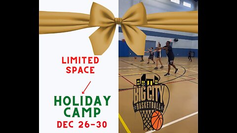 Holiday Camp Dec 26-30 Big City Basketball Melbourne Florida