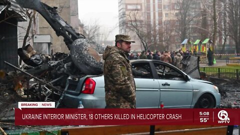 Ukraine interior minister, others killed in helicopter crash