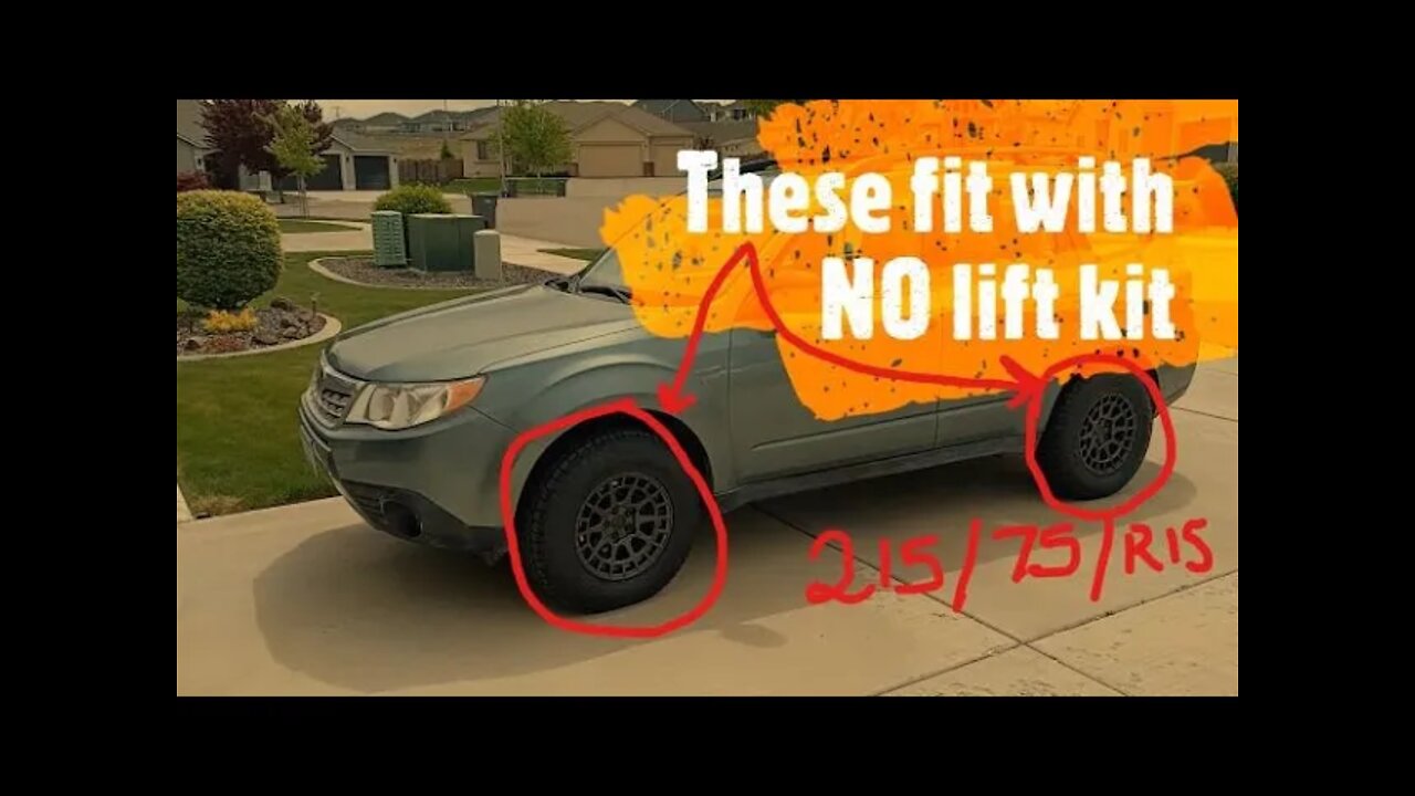 Will 215/75/R15 fit on STOCK Subaru Forester???