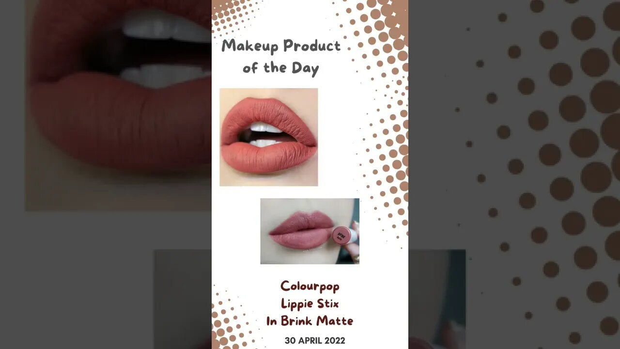 Makeup Product of the Day! Checkout my TikTok for more info! #colourpop #lippiestix #sunshinery