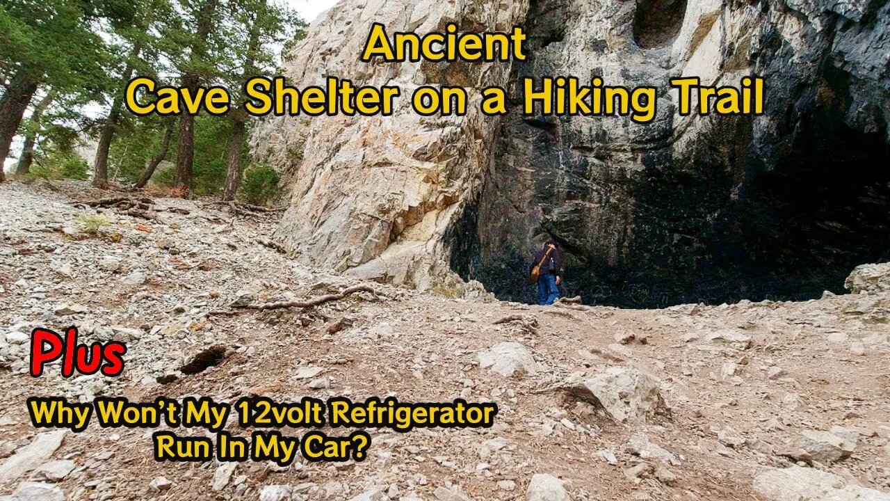 Ancient Cave Shelter On A Hiking Trail