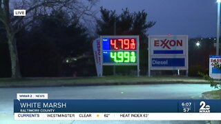 Maryland gas prices for a gallon of regular surpasses $4 overnight