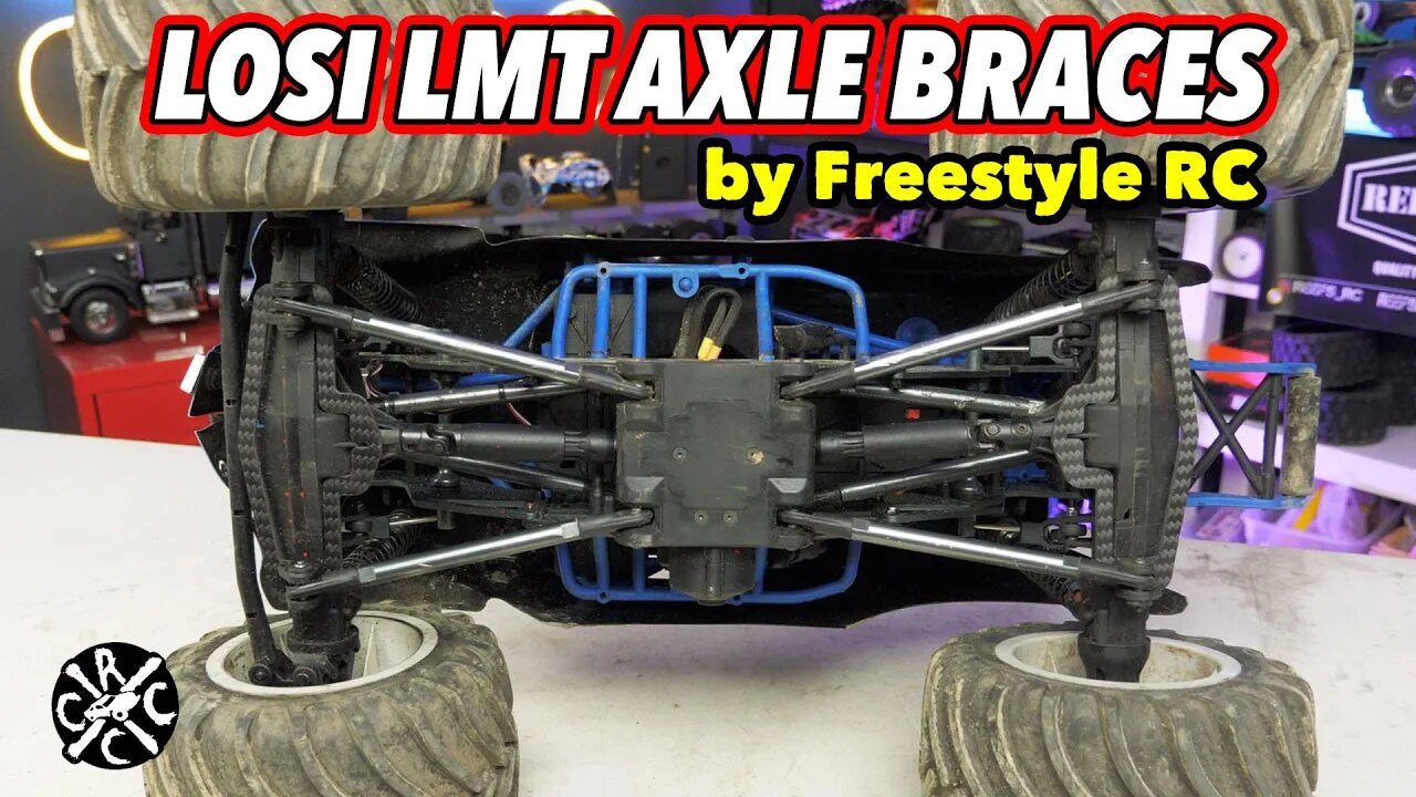 Losi LMT Carbon Fiber Axle Braces By Freestyle RC