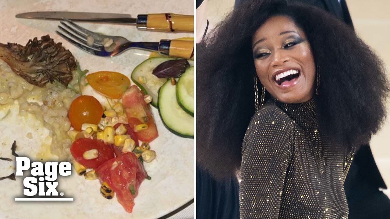 Keke Palmer posts photo of sad Met Gala meal: 'The menu chile'