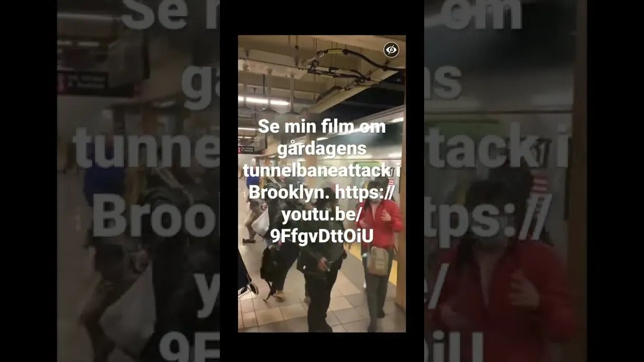 Se min viset om Tunnelbaneattacken i Brooklyn igår. https://youtu.be/9FfgvDttOiU