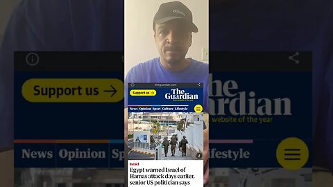 Israel 🇮🇱 created Hamas & The attack was a set up! Israel knew it was coming. Israel was warned!