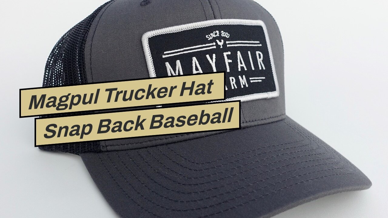 Magpul Trucker Hat Snap Back Baseball Cap, One Size Fits Most