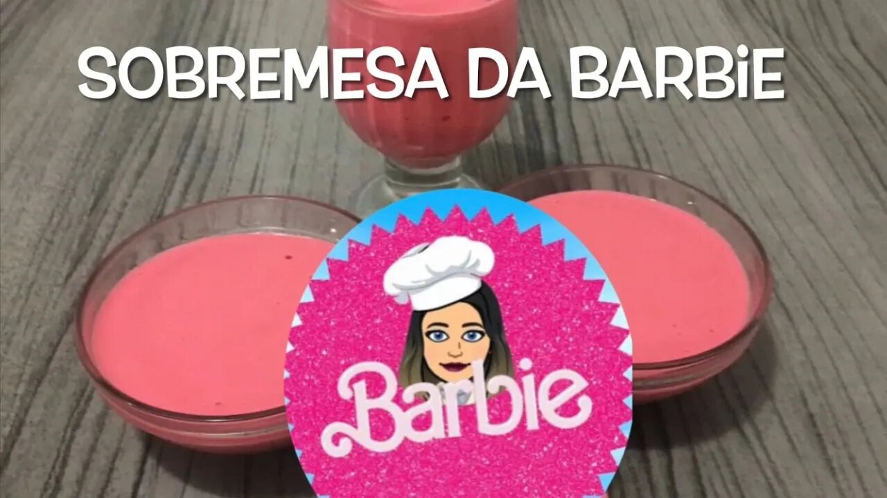 Sobremesa de Groselha da Barbie - Receita da Barbie - Filme da Barbie Fenômeno 2023