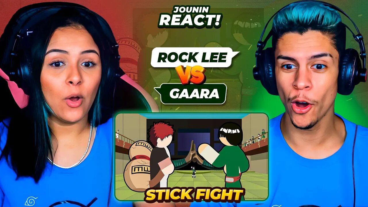 Gaara Vs Rock Lee Stick Fight | [React em Casal] 🔥