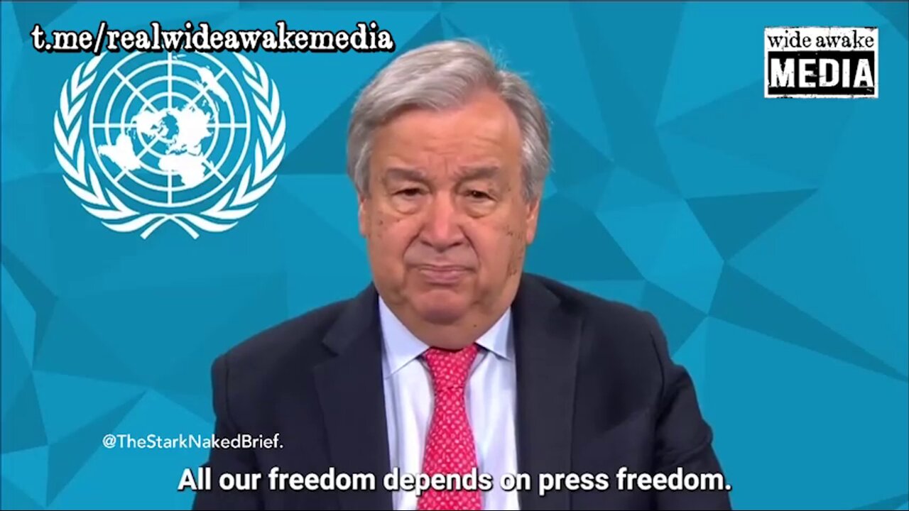 Pathological liar, puppet politician and Secretary-General of the United Nations, António Guterres