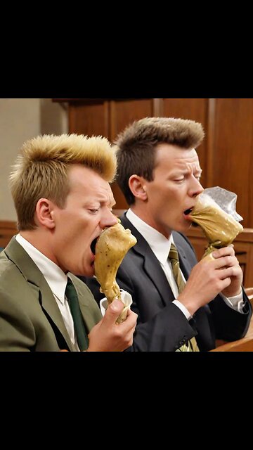 AI art: Beavis and Butthead vomiting during church!