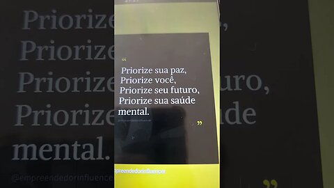 Defina as suas prioridades
