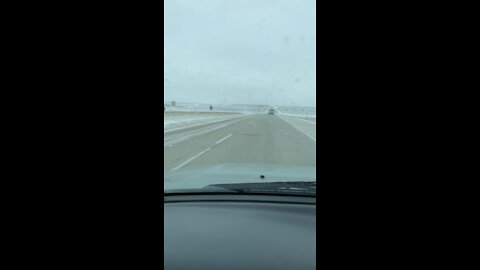 North Dakota Snowstorm 11/12/2021 Jackknifed Semi I-94