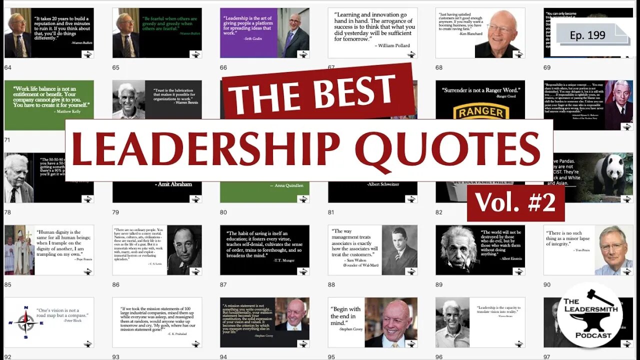 BEST LEADERSHIP QUOTES, VOLUME 2 [EPISODE 192]