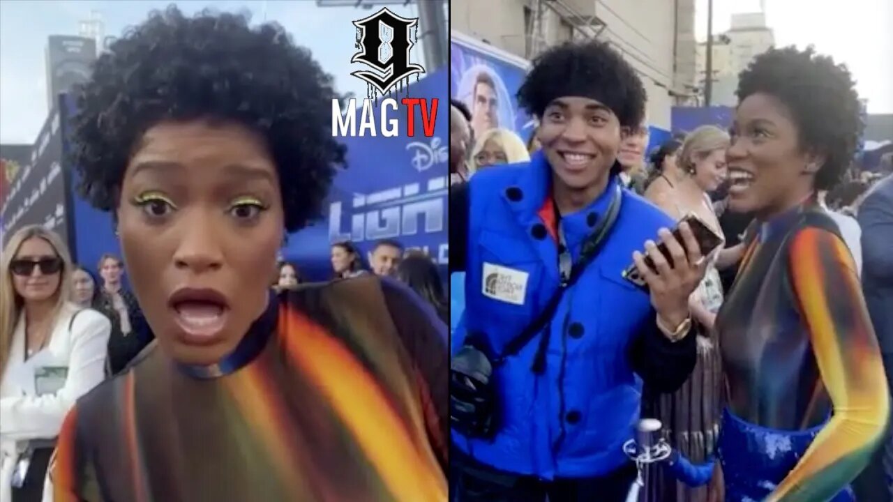 Keke Palmer Is Put On The Spot By La'Ron At The Lightyear Movie Premiere! 🤔