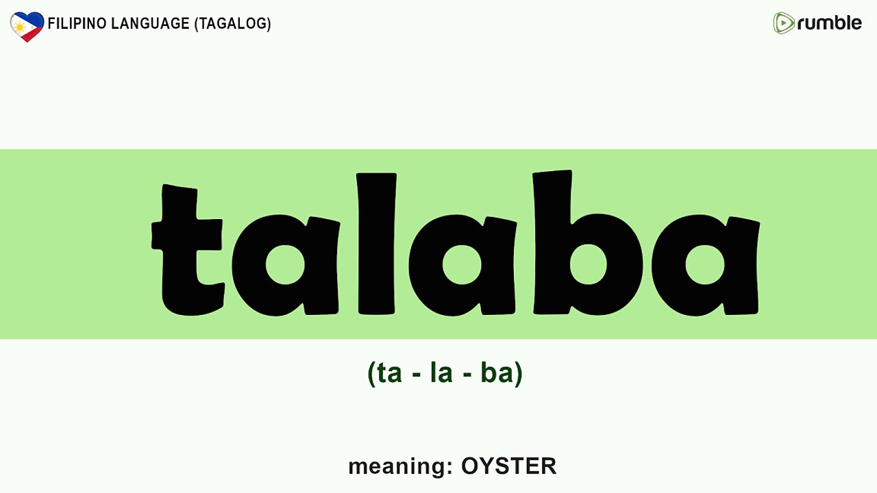 How to Pronounce TALABA | Filipino to English Translation | English-Tagalog Dictionary