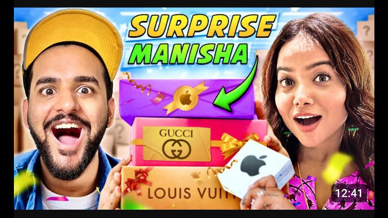 I Surprised MANISHA RANI with 10 Mystery GIFTS 3.8 lakh Likes 20,84,279 Views 24