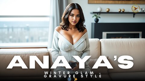 [4K] Anaya’s Winter Glam – Gravure Style ❄️✨ | IndianGlamourAIShowcase