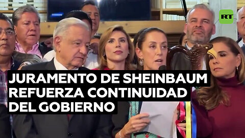 Sheinbaum: "Tomo la responsabilidad de continuar el rumbo trazado por Andrés Manuel López Obrador"