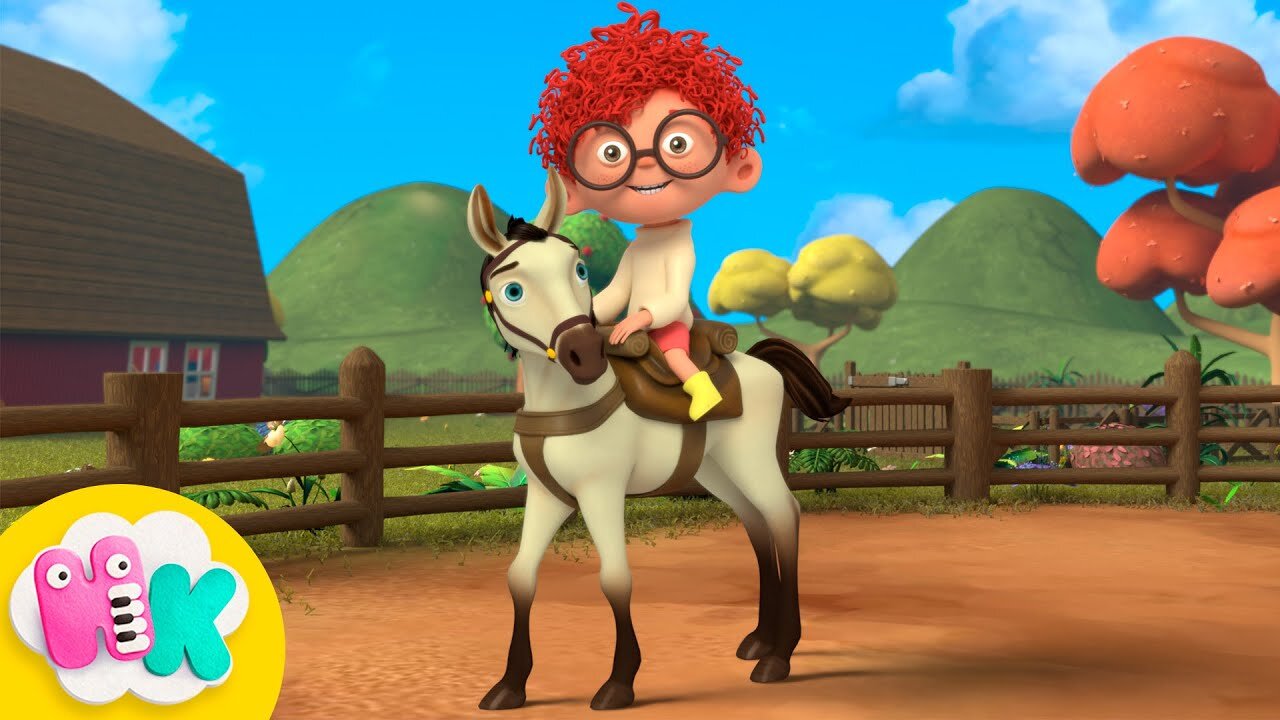 I love to ride my horse! 🐎 Horsey song for Kids | HeyKids Nursery Rhymes