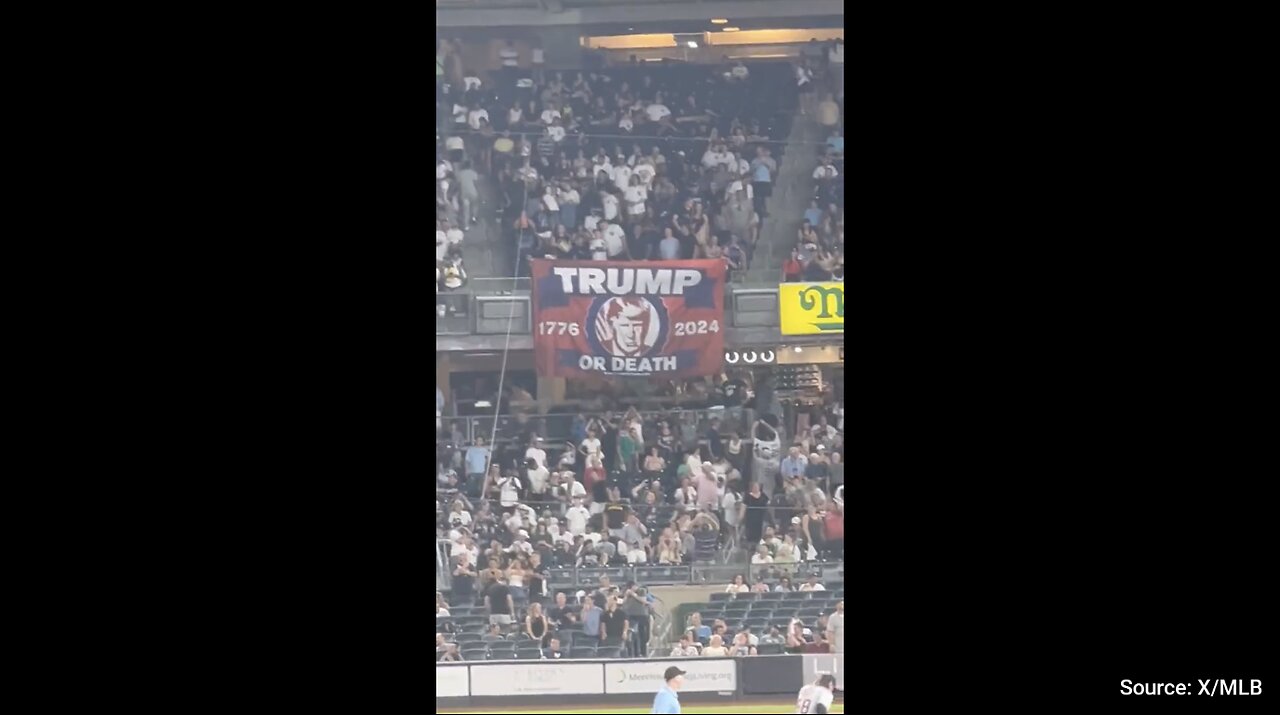 WATCH: Yankee Stadium Fans Drop MASSIVE Trump Banner