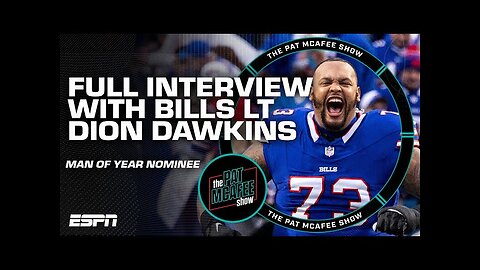 Dion Dawkins talks Walter Payton Man of the Year nomination, his O-Line strategy & more 🍿