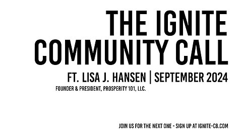 The Ignite Community Call | September, 2024