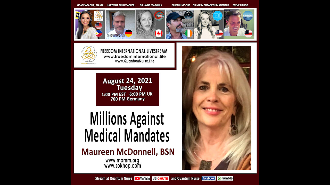 Maureen McDonnell, BSN - "Millions Against Medical Mandates"