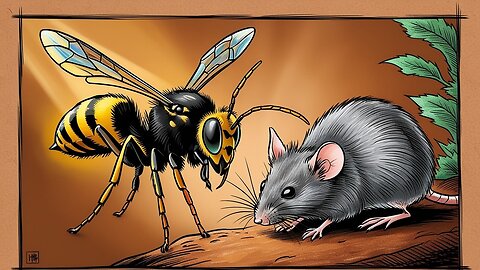 Hornet🐝Vs🐁Mouse👀😨😱😎