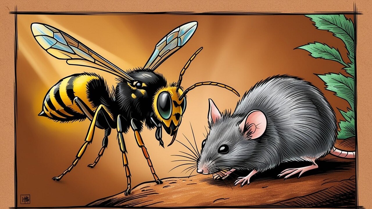 Hornet🐝Vs🐁Mouse👀😨😱😎