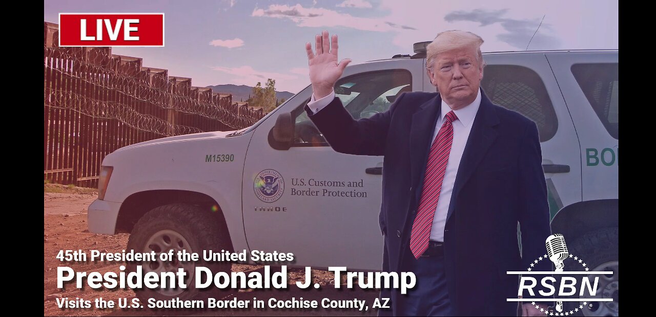 LIVE: Trump to Visit the U.S. Southern Border in Cochise County, AZ - 8/22/24